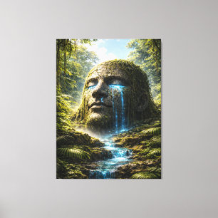 Awakened Forest Guardian – Ancient Nature Spirit Canvas Print