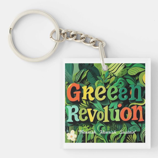"Awakening Green Potential" Keychain (Front)