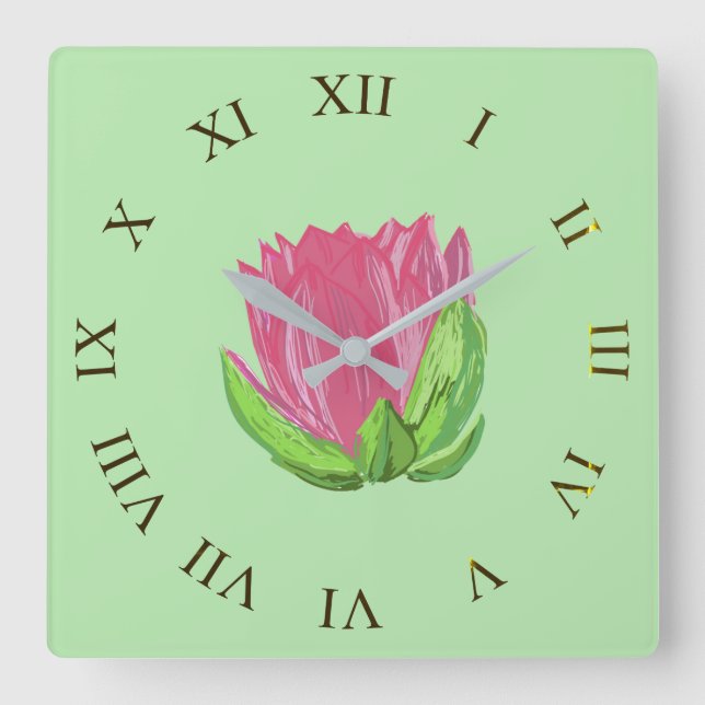 Awakening Square Wall Clock (Front)