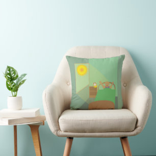 Awakening Throw Pillow