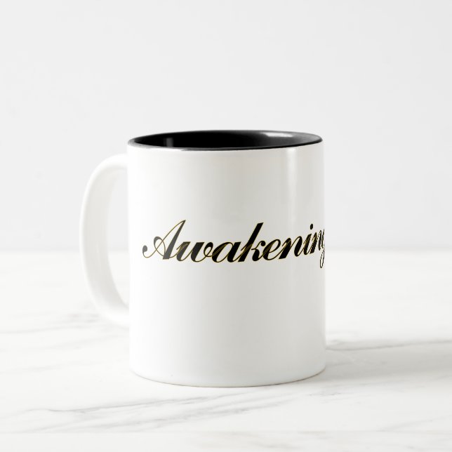 Awakening way Two-Tone coffee mug (Front Left)
