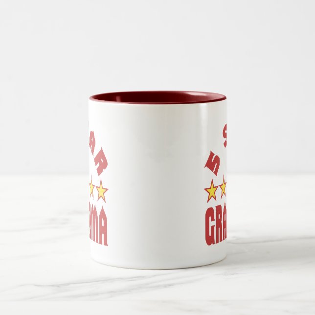Award 5 Star Grandma Two-Tone Coffee Mug (Center)