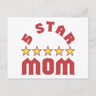 Award 5 Star Mom Postcard