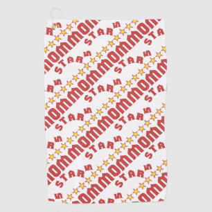 Award 5 Star Mom Tiled Golf Towel