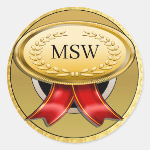 Award Medal Monogram Sticker