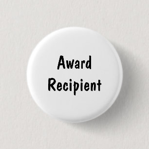 Award Recipient 1 Inch Round Button