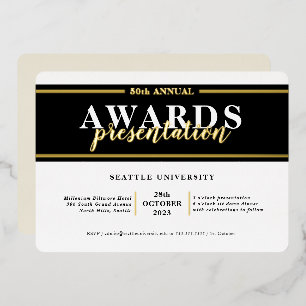 AWARDS DINNER modern event simple fancy black gold