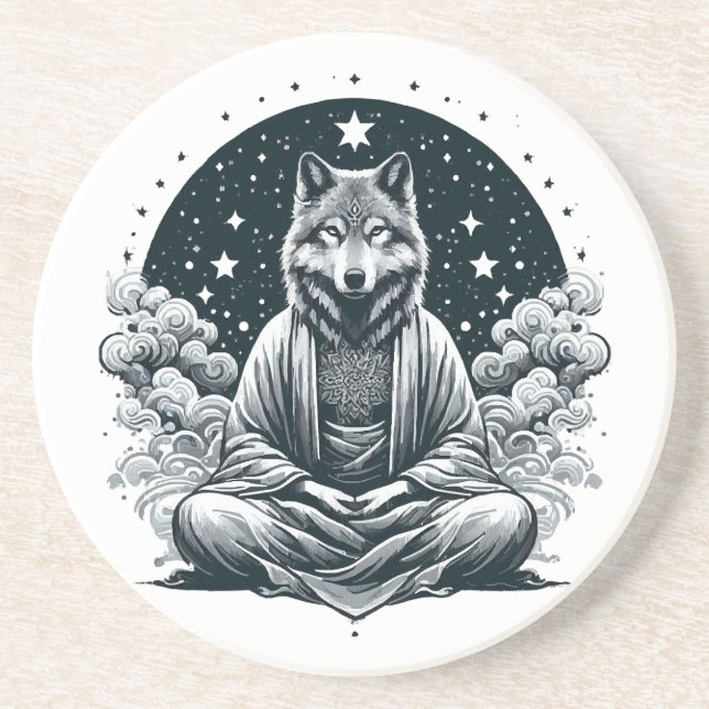 Aware Wolf Coaster (Front)