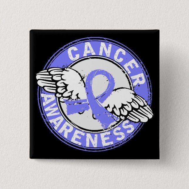Awareness 14 Prostate Cancer 2 Inch Square Button (Front)