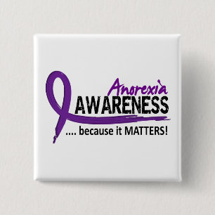 Awareness 2 Anorexia Inch Square Button