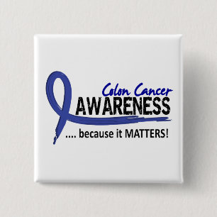 Awareness 2 Colon Cancer 2 Inch Square Button