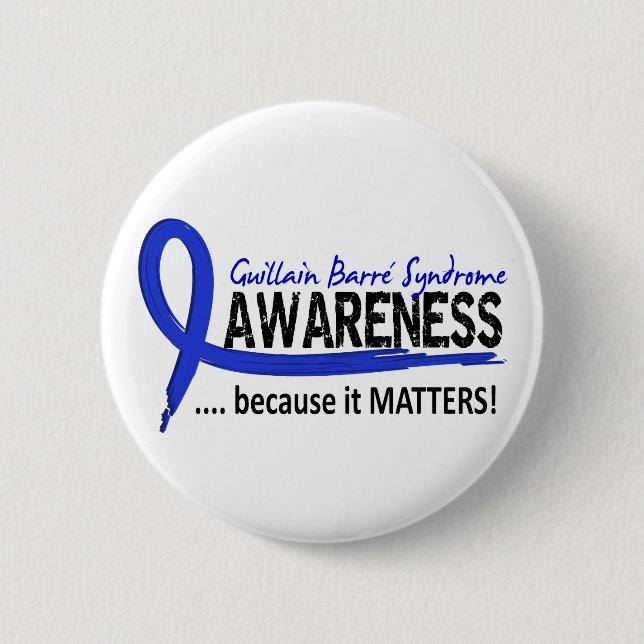 Awareness 2 Guillain Barre Syndrome 2 Inch Round Button (Front)