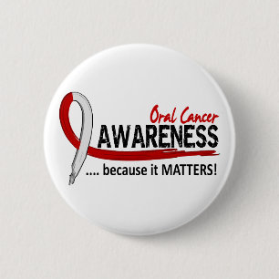 Awareness 2 Oral Cancer Inch Round Button