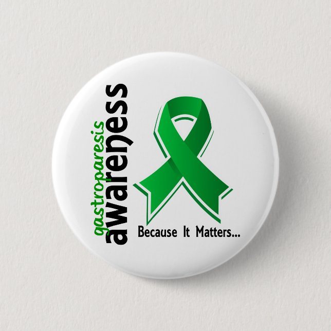 Awareness 5 Gastroparesis 2 Inch Round Button (Front)