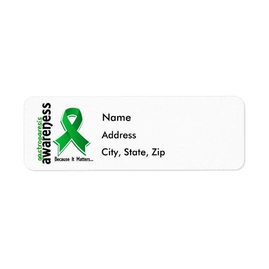 Awareness 5 Gastroparesis Return Address Label