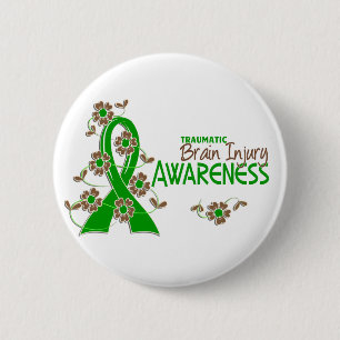 Awareness 6 Traumatic Brain Injury 2 Inch Round Button