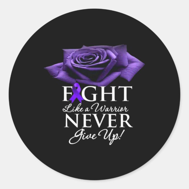 Awareness 7  classic round sticker (Front)