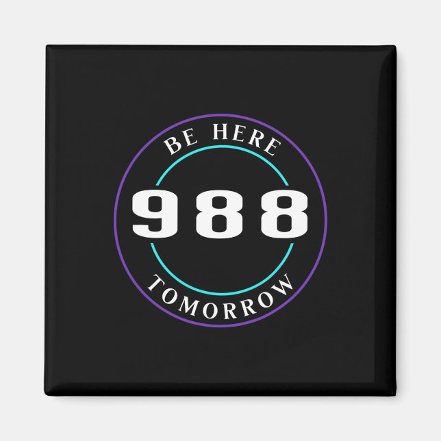Awareness 988 - Suicide Prevention  Magnet (Front)