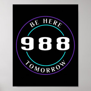 Awareness 988 - Suicide Prevention  Poster