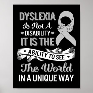 Awareness Ability See World Unique Not Disability  Poster