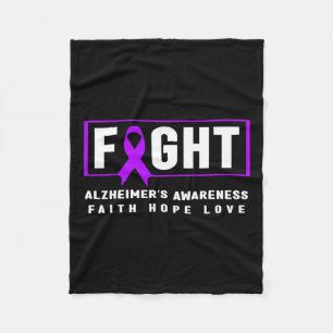Awareness - Alzheimer Fight Heimer’s Awareness  Fleece Blanket