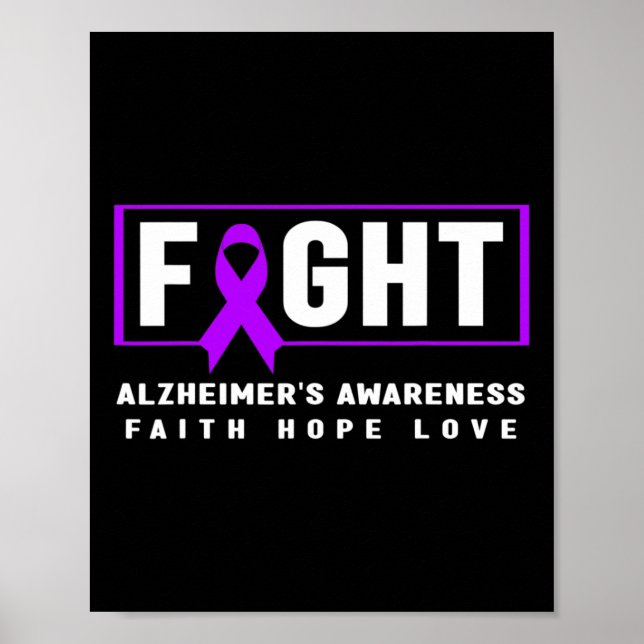 Awareness - Alzheimer Fight Heimer’s Awareness  Poster (Front)