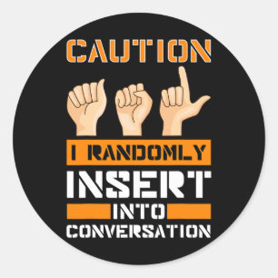 Awareness American Sign Language Hearing Loss Asl Classic Round Sticker