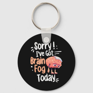 Awareness And Fibro Fog Fibromyalgia Brain Fog Keychain