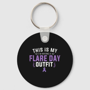 Awareness And Fibromyalgia Spoonie This Is My Flar Keychain