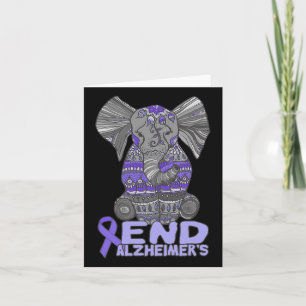 Awareness And Gifts Purple Elephant Card