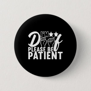 Awareness Asl Sign Language American Sign Language 2 Inch Round Button