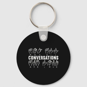 Awareness Asl Sign Language American Sign Language Keychain