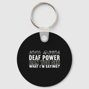 Awareness Asl Sign Language American Sign Language Keychain