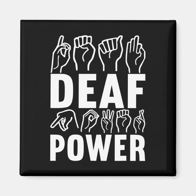 Awareness Asl Sign Language American Sign Language Magnet (Front)