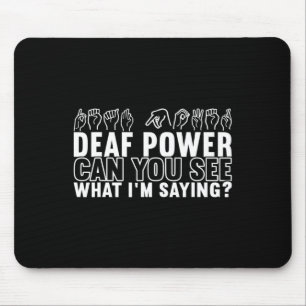 Awareness Asl Sign Language American Sign Language Mouse Pad