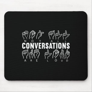 Awareness Asl Sign Language American Sign Language Mouse Pad