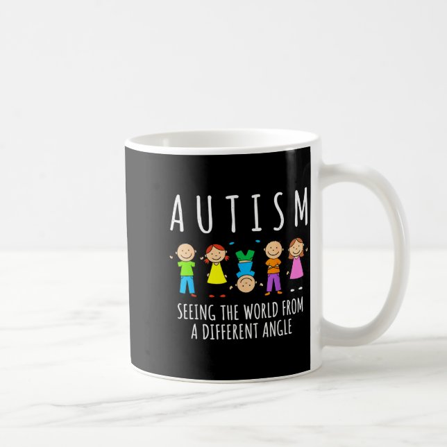 Awareness autism seeing the world from a different coffee mug (Right)