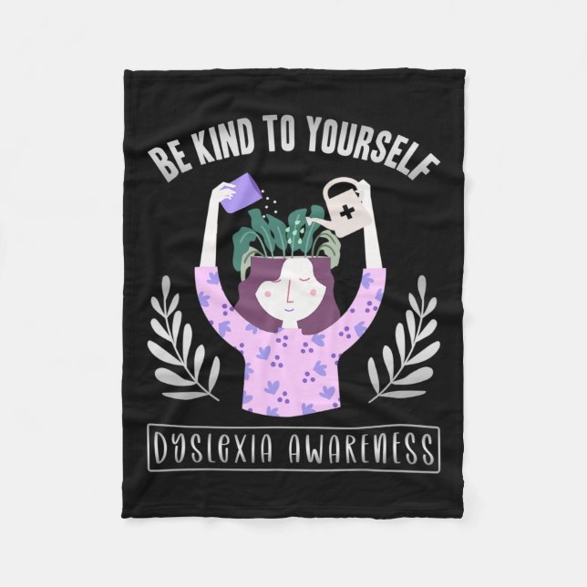 Awareness Be Kind To Yourself  Fleece Blanket (Front)