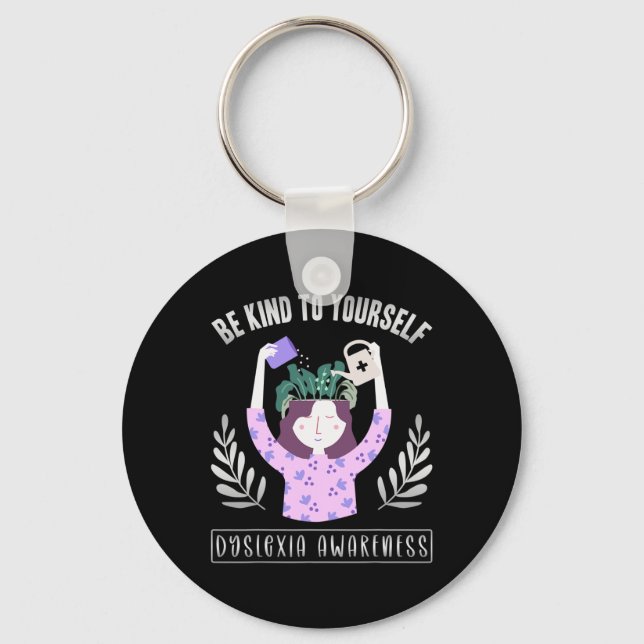 Awareness Be Kind To Yourself  Keychain (Front)