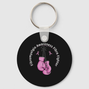 Awareness Boxing Gloves Fibro fighter  Keychain
