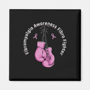 Awareness Boxing Gloves Fibro fighter Magnet
