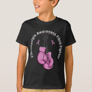 Awareness Boxing Gloves Fibro fighter T-Shirt