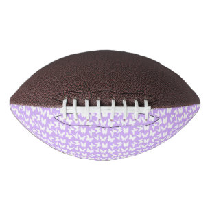 Awareness Butterflies on Lilac Purple Football