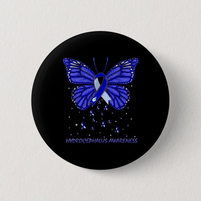 Awareness Butterfly  2 Inch Round Button (Front)