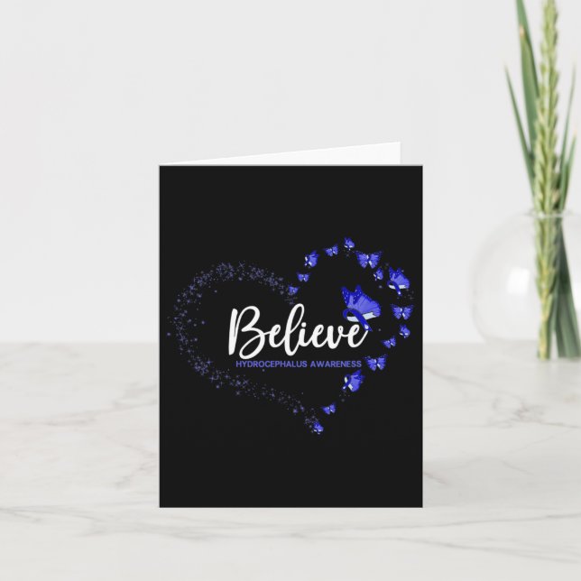 Awareness Butterfly Believe  Card (Front)