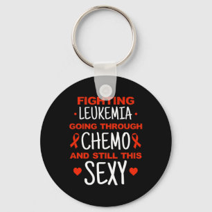 Awareness Cancer Warrior Fighting Leukaemia Surviv Keychain