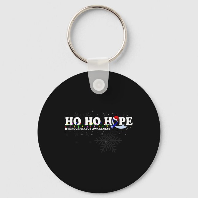 Awareness Christmas Wish  Keychain (Front)