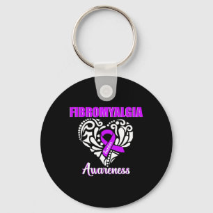 Awareness Chronic Pain Survivor Women Warrior  Keychain