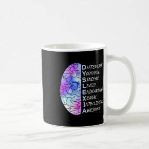Awareness Colourful Art Brain Teacher Therapist  Coffee Mug