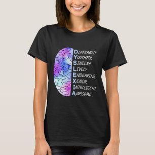 Awareness Colourful Art Brain Teacher Therapist  T-Shirt